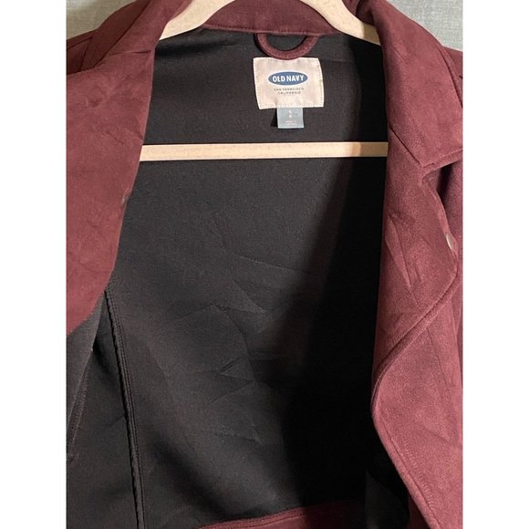 Old Navy Motorcycle Womens Jacket Small Pink Asymmetric Zipper Pockets Ladies - Picture 2 of 9